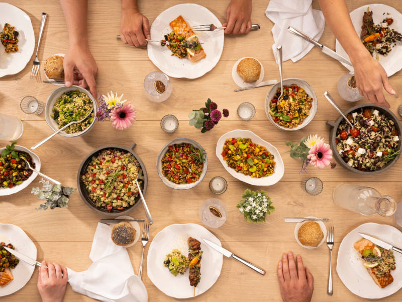 ce salads summer setting